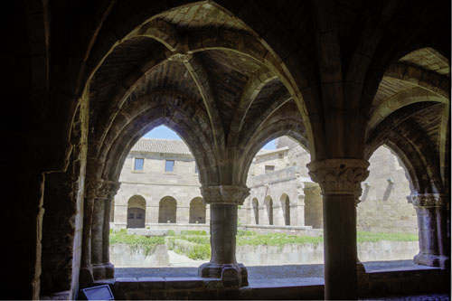 Vista desde el extermo norte de la sala capitular de Bujedo de Juarros
